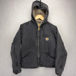 Carhartt Sierra Jacket Sherpa Lined Womens Small WJ141 BLK Black